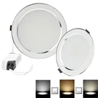 Лидер продаж, светодиодный светильник 3 Вт, 5 Вт, 7 Вт, 9 Вт, 12 Вт, 15 Вт, 18 Вт, 220 В, 110 В, теплый белый, холодный белый, 3 цвета, встраиваемая светодиодная лампа, светодиодный прожсветильник AC85-265V