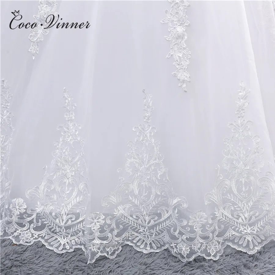 

New Arrival A line Mariage Wedding Dress Casamento V neck Court Train Pearls Beading Embroidery Lace wedding dresses W0203