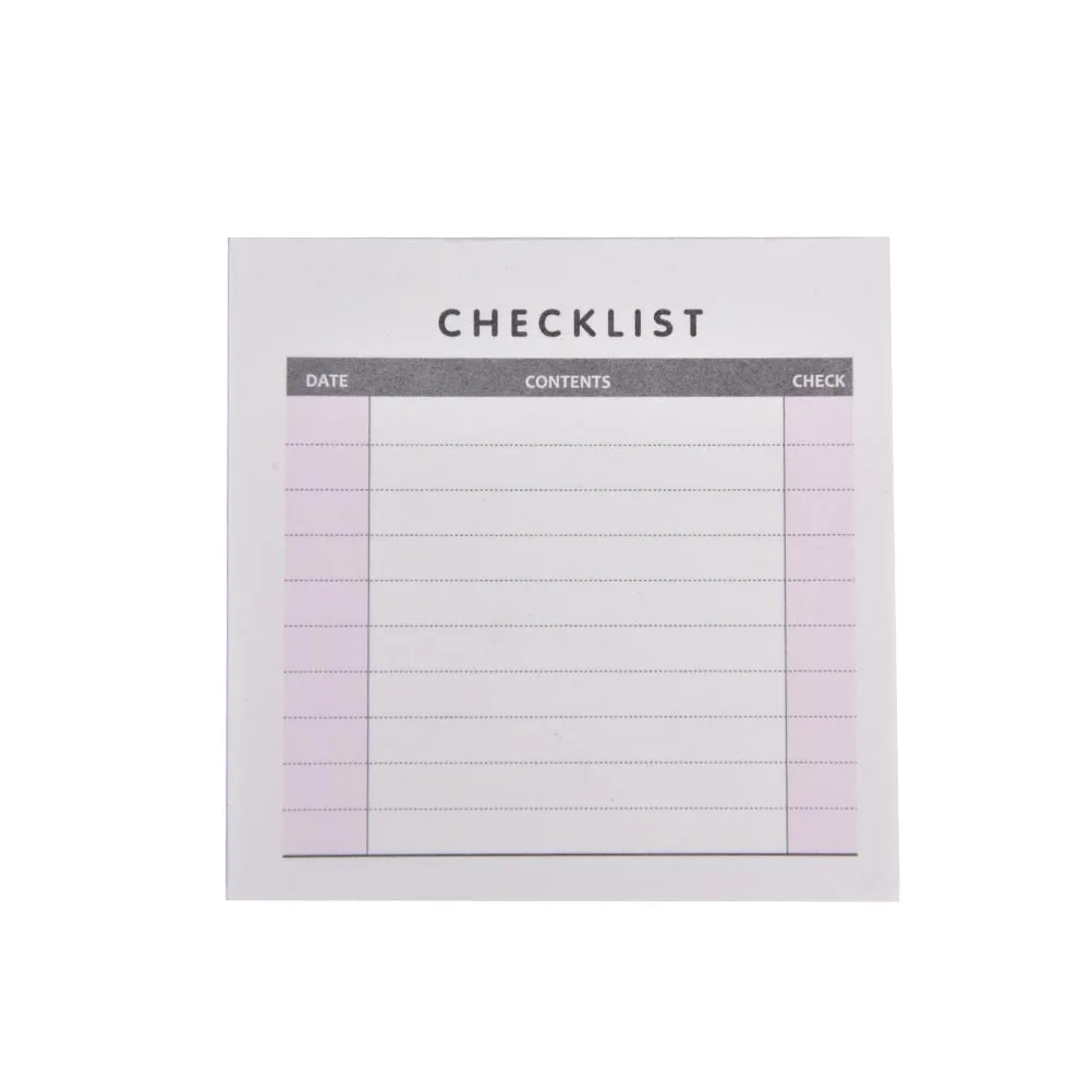 

Daily Weekly Month Planner Check List Portable Small Book Memo Pad Sticky Notes Paper Stickers Stationery School Supply