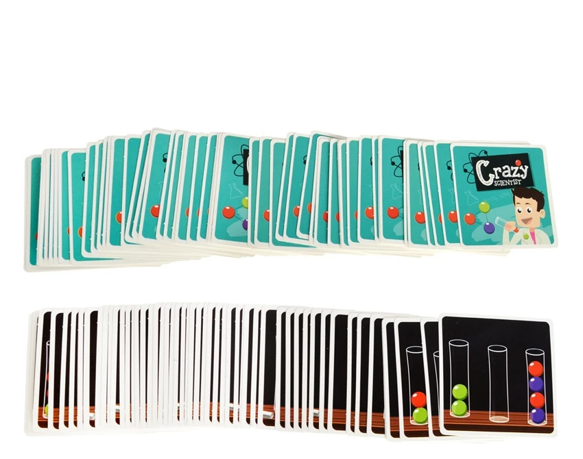 [Новое] сумасшедший ученый Тесты трубки с цветными шариками карты комплект