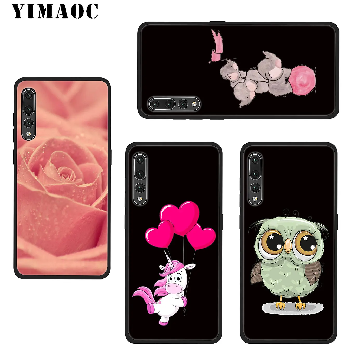 Мягкий силиконовый чехол для телефона YIMAOC на День святого Валентина с розами Huawei