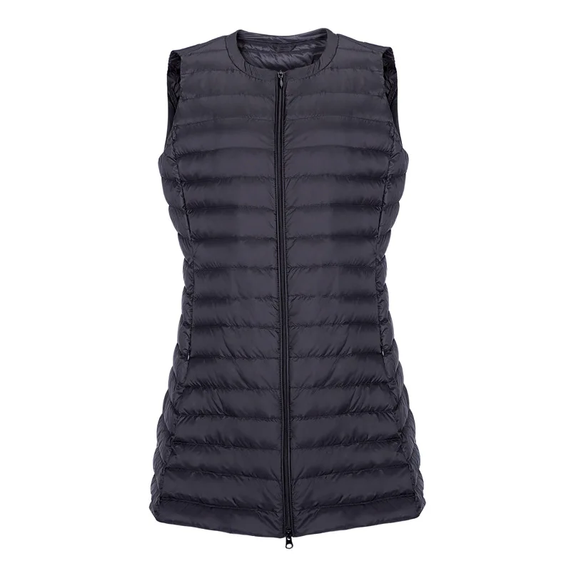 Женский Длинный жилет NewBang ультра легкий пуховик на молнии без рукавов|Жилеты и