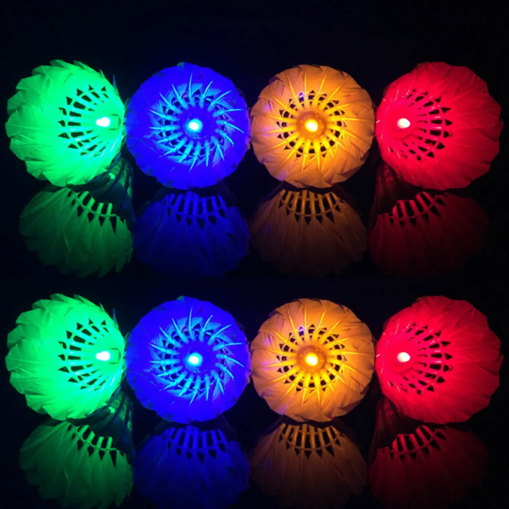 Прочный Темная ночь играть легкий Glow УФ освещение Спорт бадминтон поставки