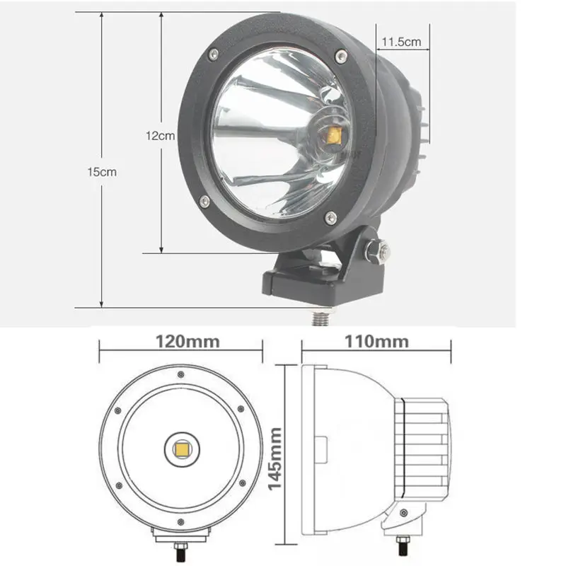 Светодиодсветильник лампа для вождения 25 Вт 4 5 дюйма|spot led|offroad lampoffroad led |