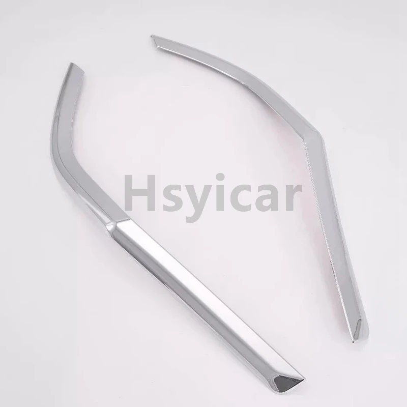 sliver Hsyicar для hyundai Santa Fe лампа для фары заднего света крышка наклейка украшение отделка хвост свет брови полосы аксессуары ABS - Цвет: sliver