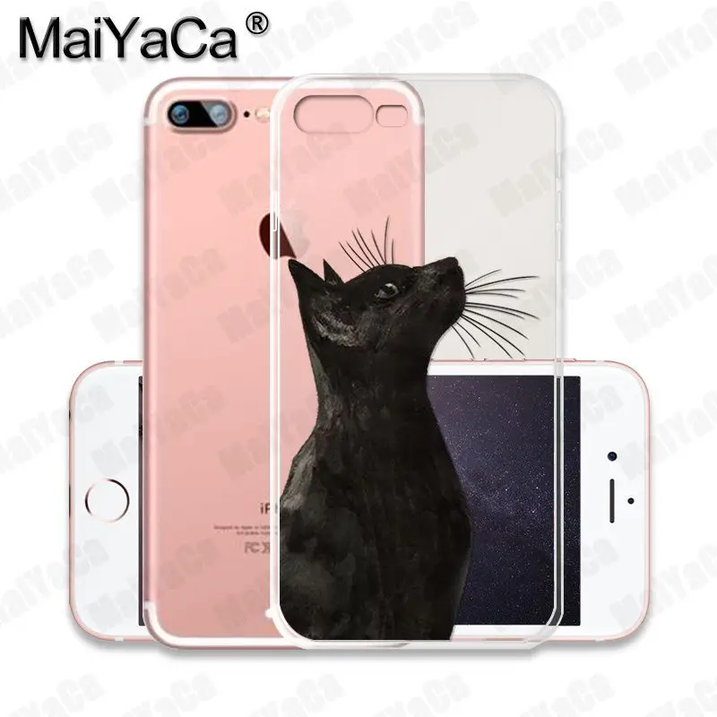 Милый чехол для телефона с кошкой iphone SE 2020 11 pro 66S 5S 7 8 S plus X XS XR силиконовый