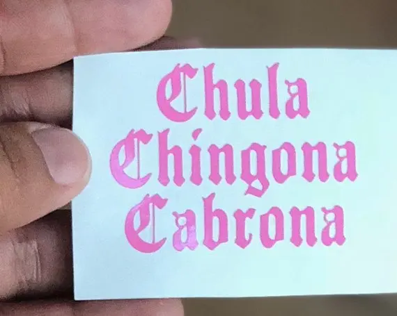 Наклейка на стакан Chula Chingona Cabrona наклейка Yeti старинная английский
