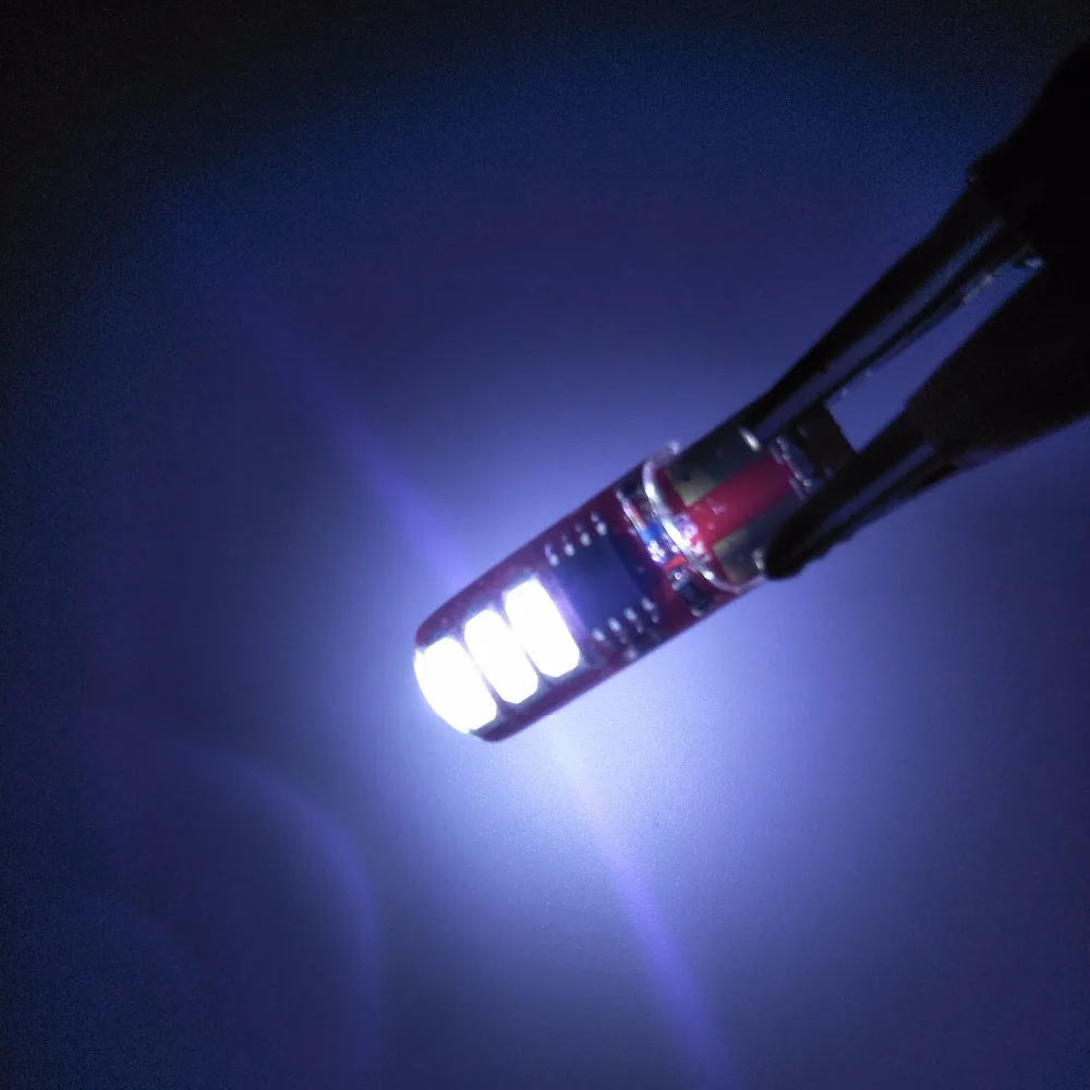 Стайлинг автомобиля 50 шт./лот T10 W5W 6 SMD 5730 Светодиодная автомобильная лампа