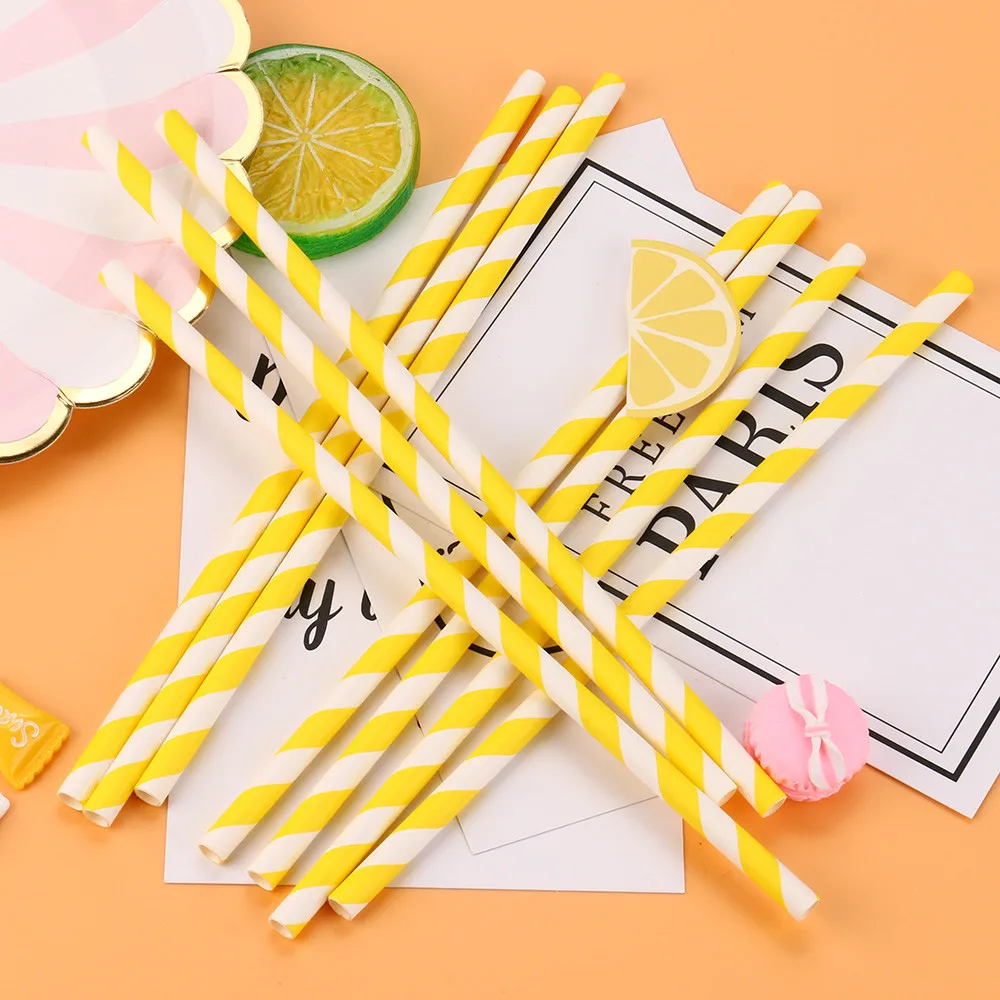 10PCS Paper Drinking Straws Straw Crazy Fruit Kids Girls Birthday Wedding Decorative Party Decoration Event Supplies | Дом и сад