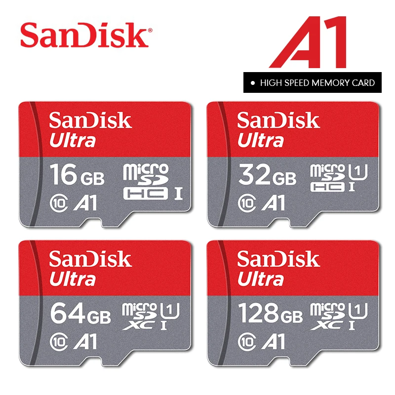 Горячая sandisk micro SD карта 16 ГБ 32 ГБ 64 Гб 128 Гб карта памяти C10 U1 A1 флэш-карта памяти micro SD для телефона компьютера SDXC SDHC