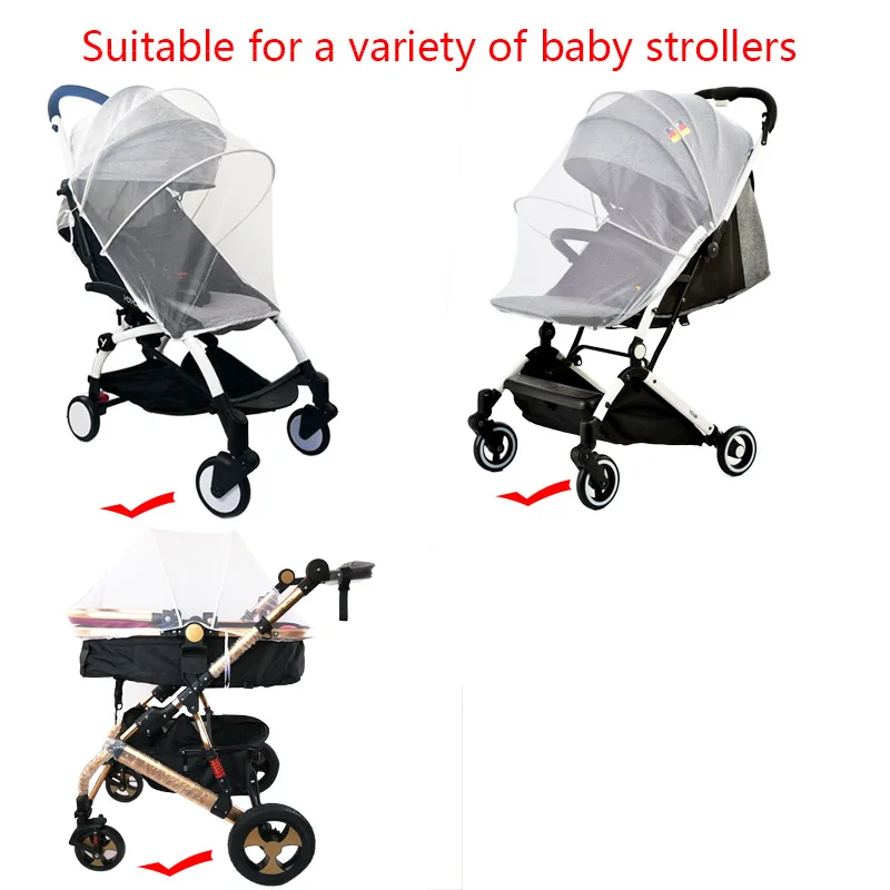 

Baby Cart Mosquito Net Insect Shield Infants Protection Mesh Stroller Accessories For 90% Baby Stroller Pushchair Mosquito Net
