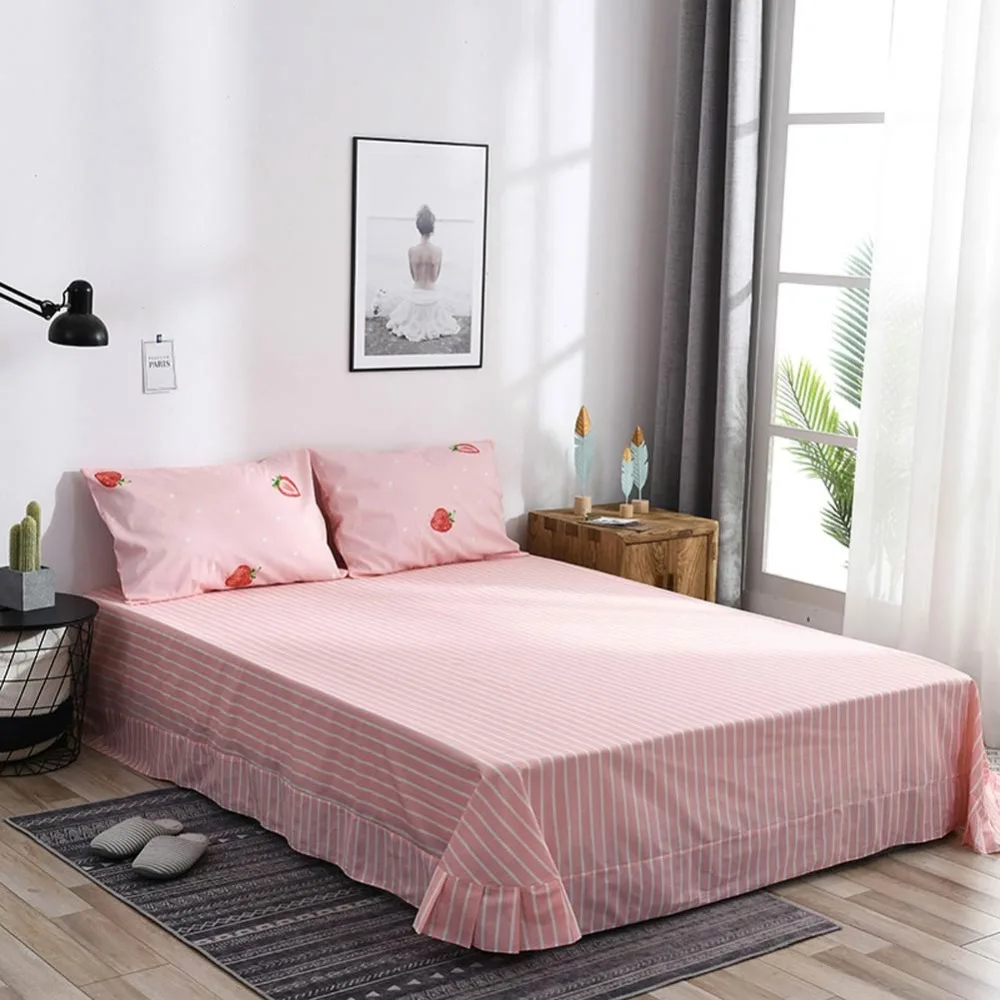 2019 папа и мима розовые плоды клубники скандинавский пододеяльник набор королева