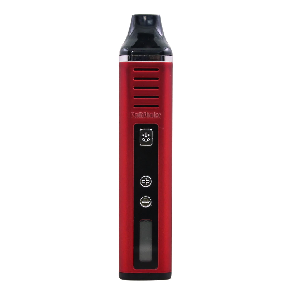 Испаритель сухих трав Hugo Vapor Pathfinder V2 II испаритель Vape ручка 2200 мАч батарея контроль температуры электронная сигарета комплект - Цвет: Красный