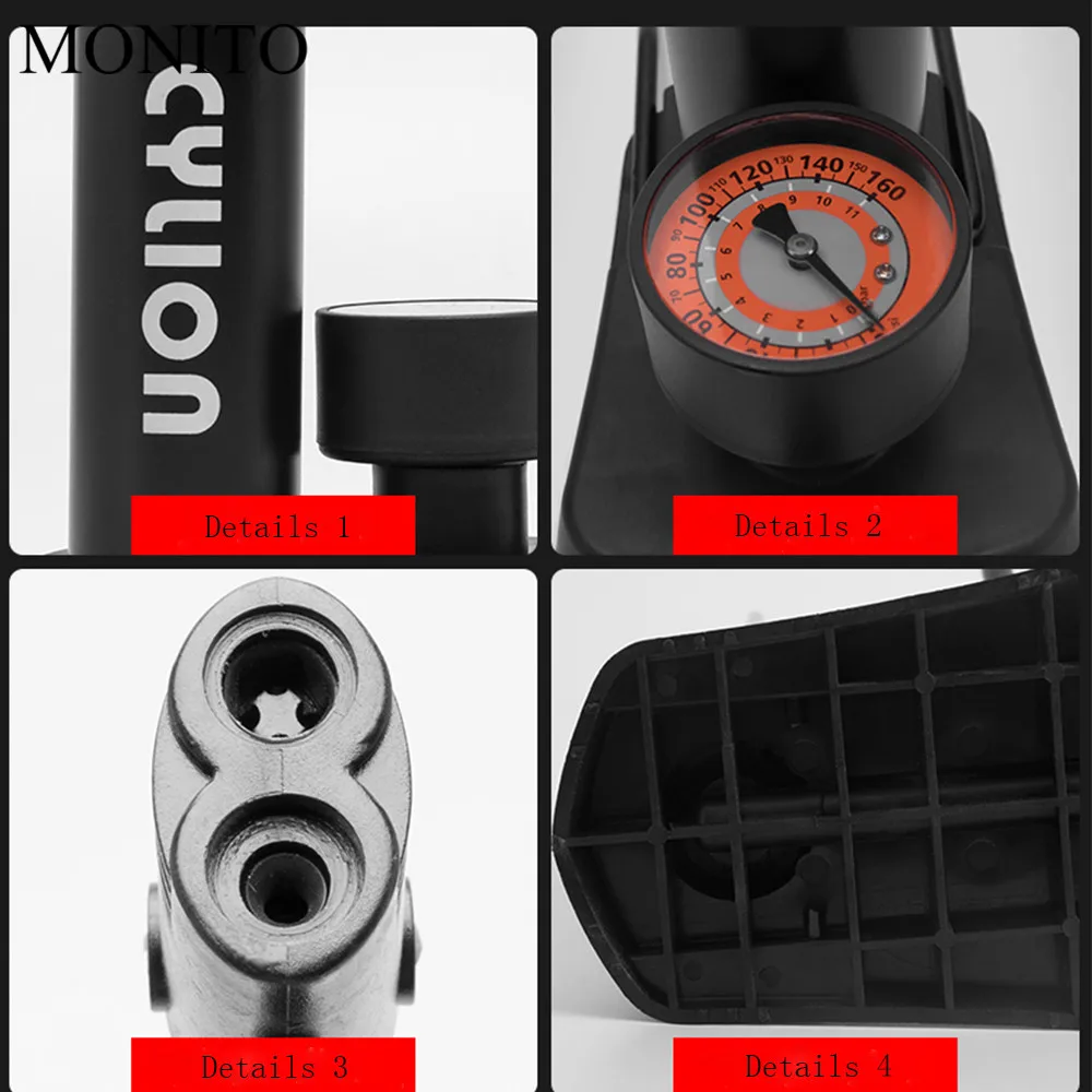 

Motorcycles Foot Air Inflatable Pump Motocross Portable Tire Inflator For Honda PCX 125 150 KAWASAKI Versys 650 KLZ1000 Z400