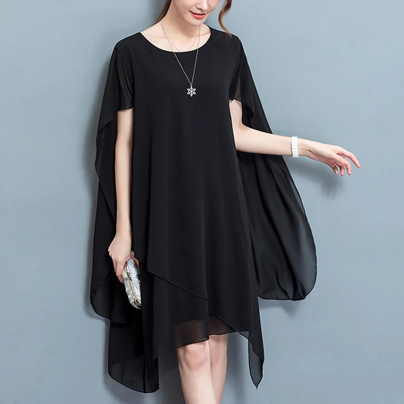 

Недавно Для женщин свободное шифоновое платье, для защиты от солнца с накидкой Slim Fit платье для лета m99