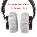 Одноразовые гигиенические амбушюры, вкладыши для ушей, пылезащитный чехол, s-подушки, эластичная ткань для маленьких наушников и всех супер-гарнитур для Интернет-кафе, пылезащитный чехол для наушников, 100 шт.