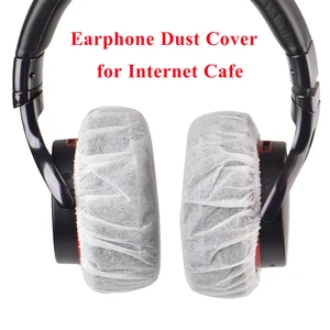 Одноразовые гигиенические амбушюры, вкладыши для ушей, пылезащитный чехол, s-подушки, эластичная ткань для маленьких наушников и всех супер-гарнитур для Интернет-кафе, пылезащитный чехол для наушников, 100 шт.