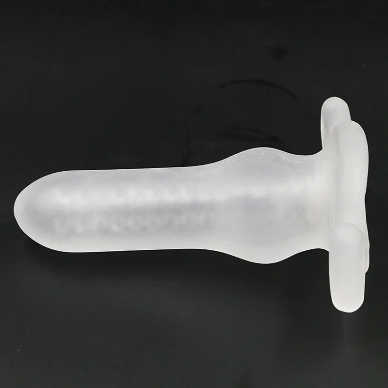 Hot Silicone Hollow Anal Plug Dildo Sleeve Penis Anus Stimulation Butt Plugs Prostata Dick Massage Male Masturbator Sex Products | Красота и