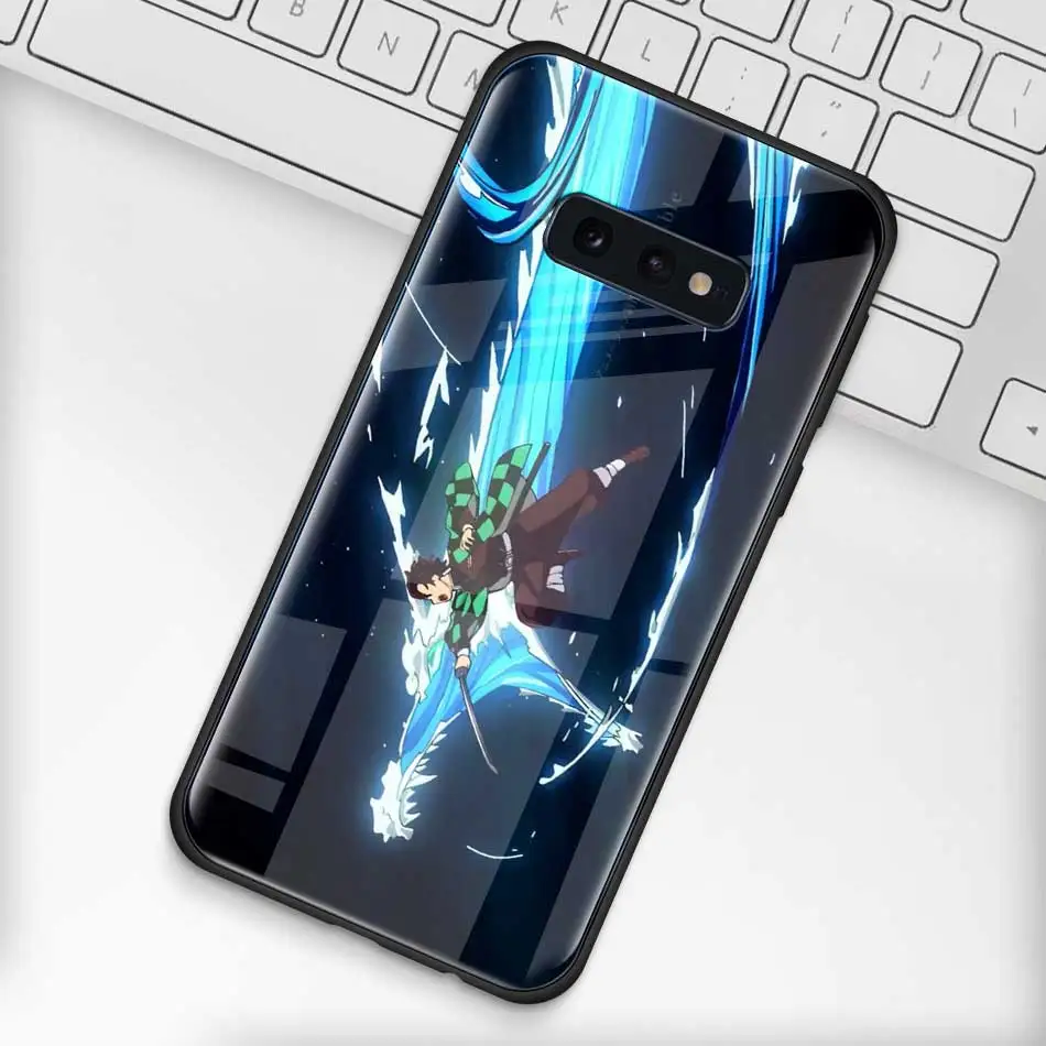 Чехол из закаленного стекла для samsung Galaxy S10 S10e S9 S8 S10 Plus Note 9 A50 A30
