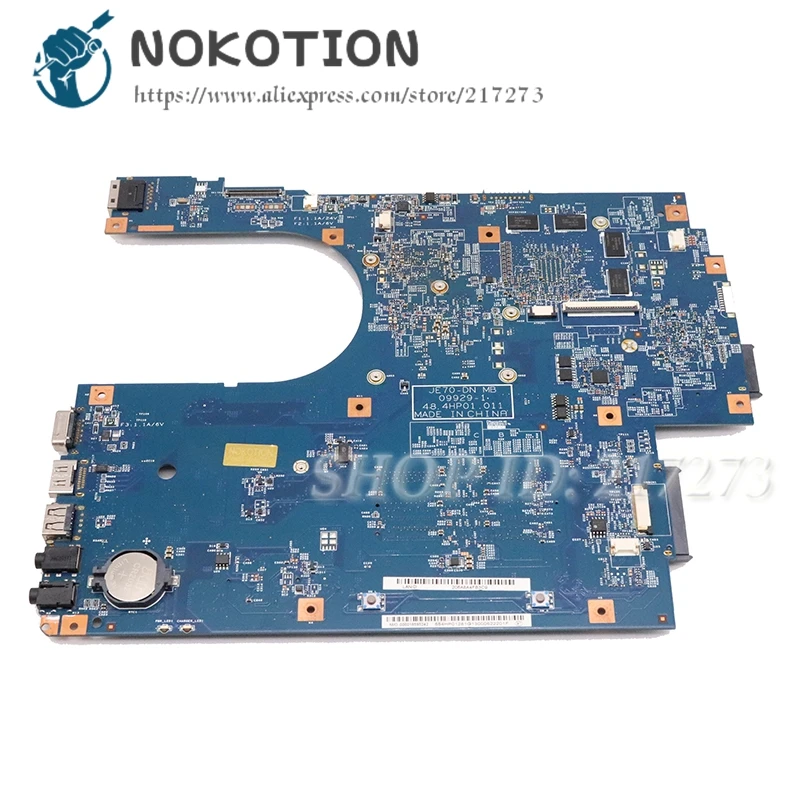 NOKOTION MBPT701001 MBNDA01001 для ACER 7551G 7551ZG материнская плата для ноутбука JE70-DN 09929-1 48.4HP01.011 материнская плата 1 Гб без графического процессора