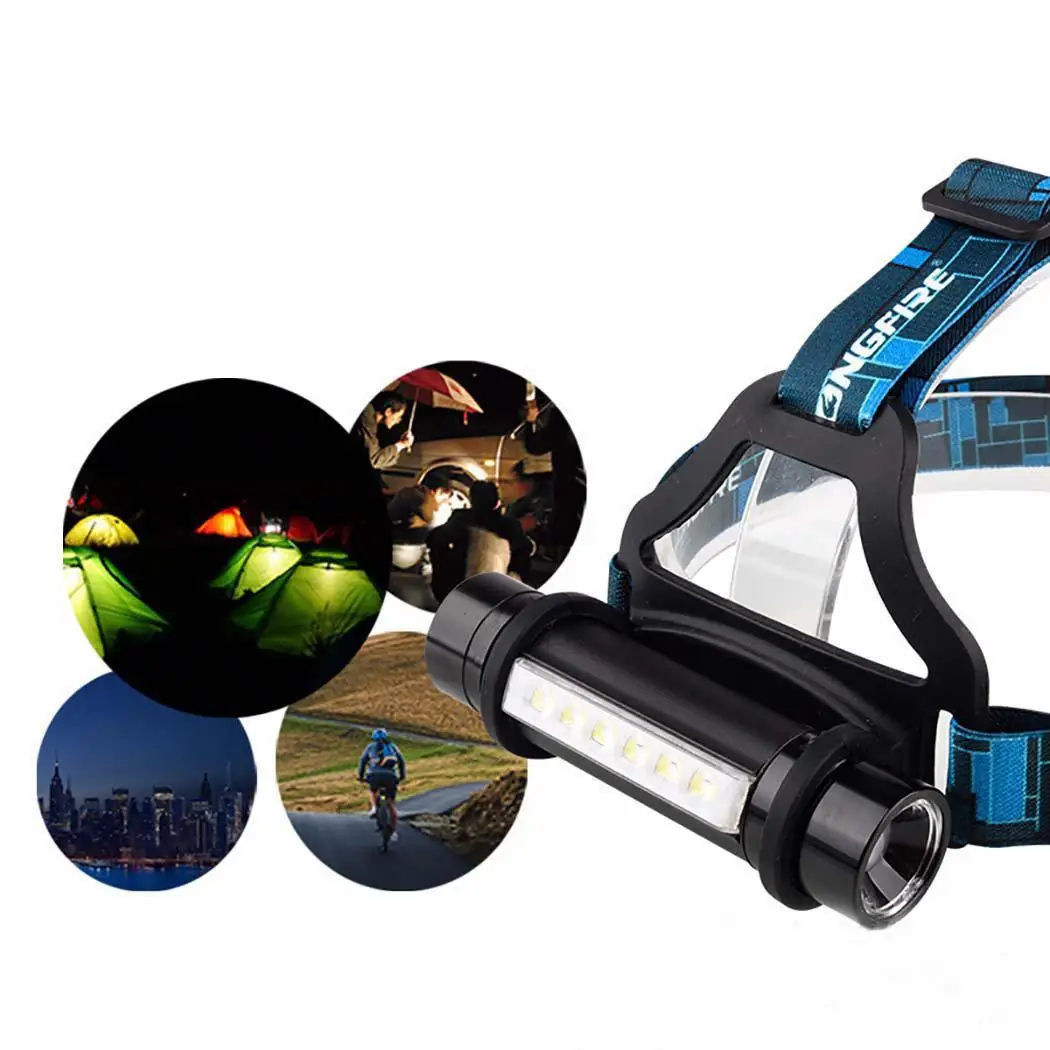 6 LED Mini Headlamp USB Rechargeable 1 x Headlight Elasticity Headband Torch Head Casual Lamp Flashlight | Лампы и освещение