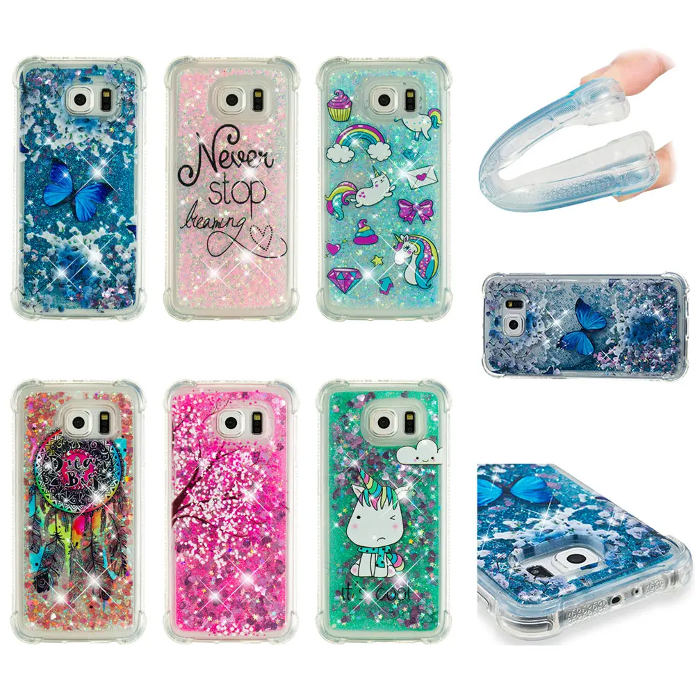 Блестящий чехол со звездами для Samsung Galaxy S6 S 6 G920 G920F G920FD SM-G920F SM-G920W8 |
