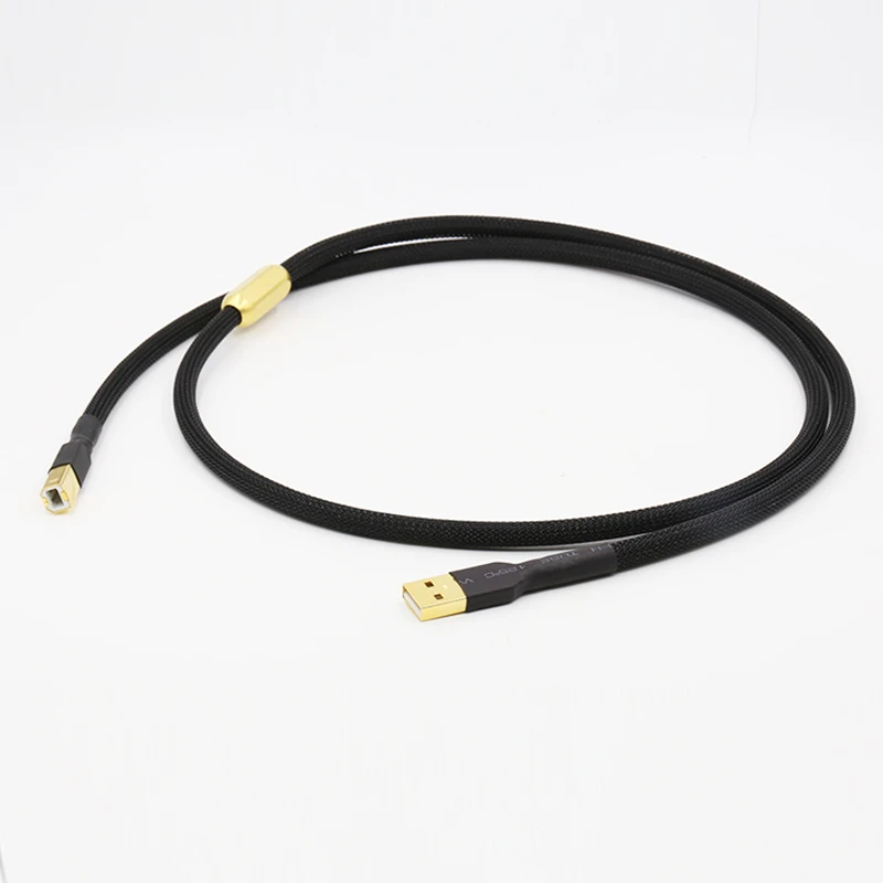 Высококачественный Hi Fi аудио USB кабель типа A к Type B для передачи данных usb кабеля