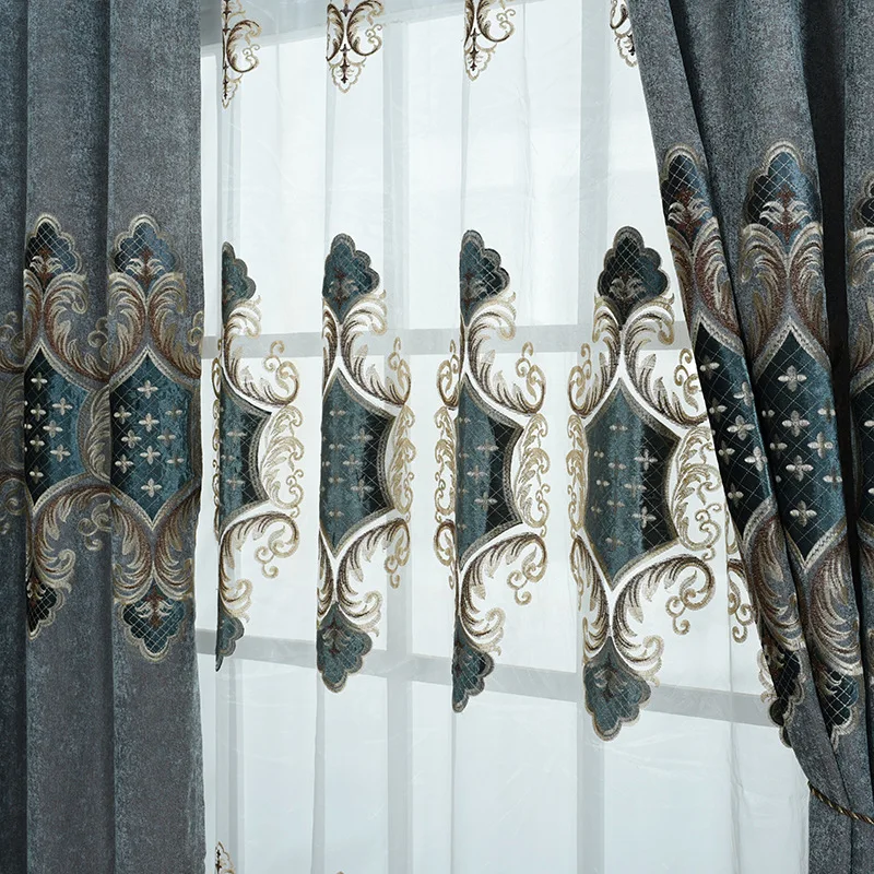 Европейский Шнайдер стикер вышивка теневые шторы для гостиной столовой спальни.