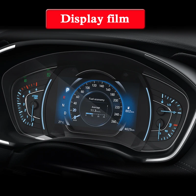 Для hyundai Sante Fe 2018 Н. В. Автомобильный Стайлинг gps навигационный экран Стеклянная