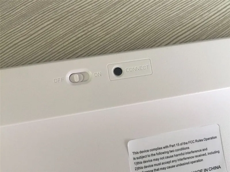 Портативная Bluetooth беспроводная клавиатура Chiclet Keys белая для iPad iPhone Macbook Android Tablet PC Windows IOS мини-клавиатура