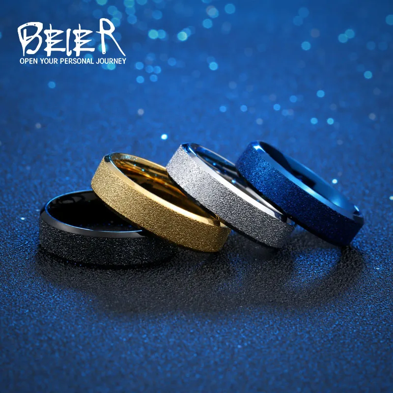 Байер кольцо из нержавеющей стали 316L новый стиль простой на каждый день кольца