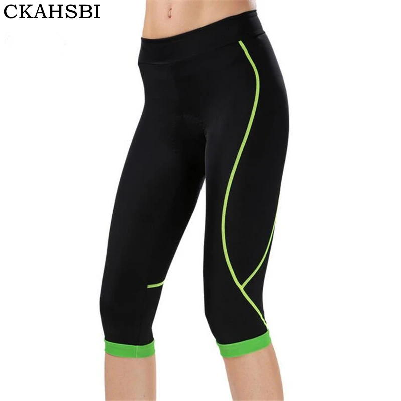 

CKAHSBI 2019 Summer Women's Cycling Riding Pants MTB Bike Bicycle 3D Gel Padded Sports Racing Tight Pants Outdoor Solid Wear