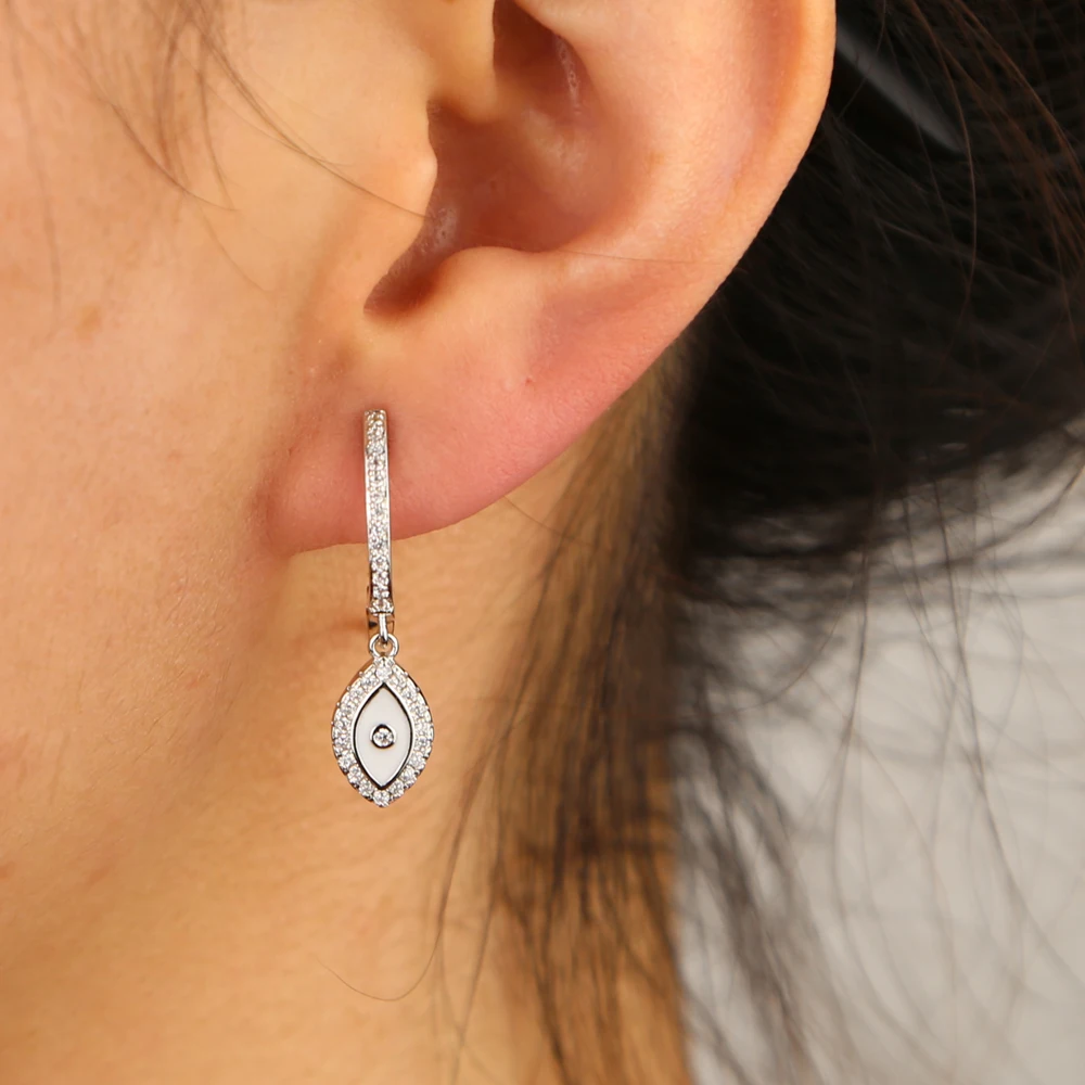 Милые женские ювелирные изделия с эмалью и маленькими каплями для глаз