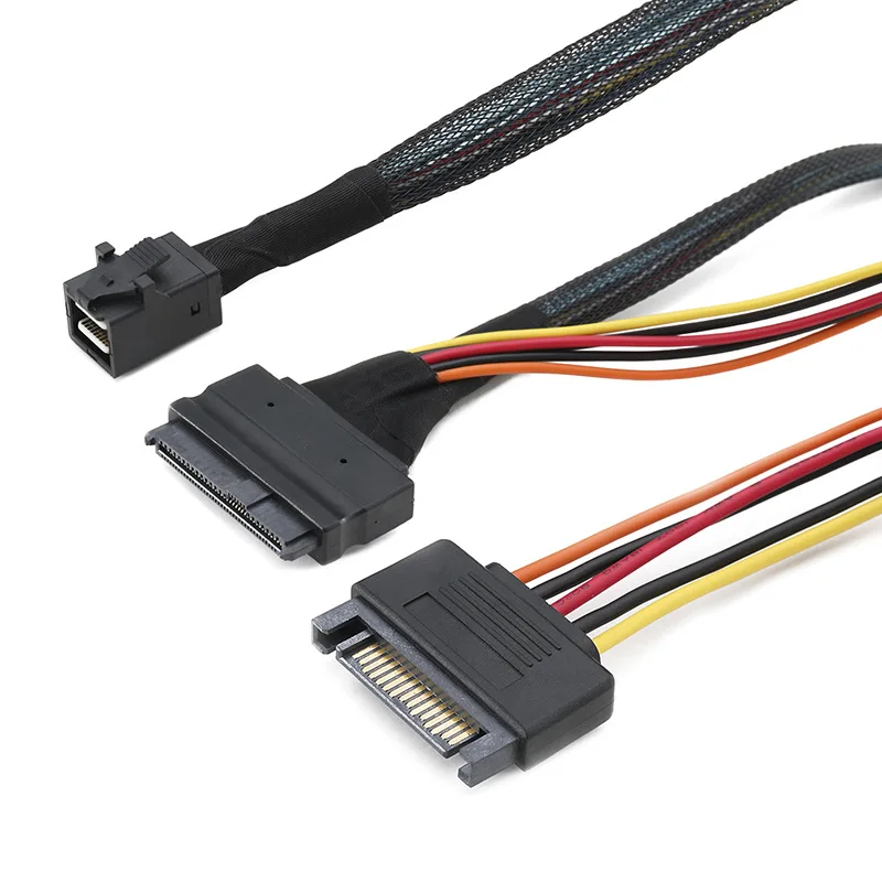 Кабель питания для жесткого диска Mini sas 36P HD8643 к MINI SAS 8639 + 15P | Компьютеры и офис