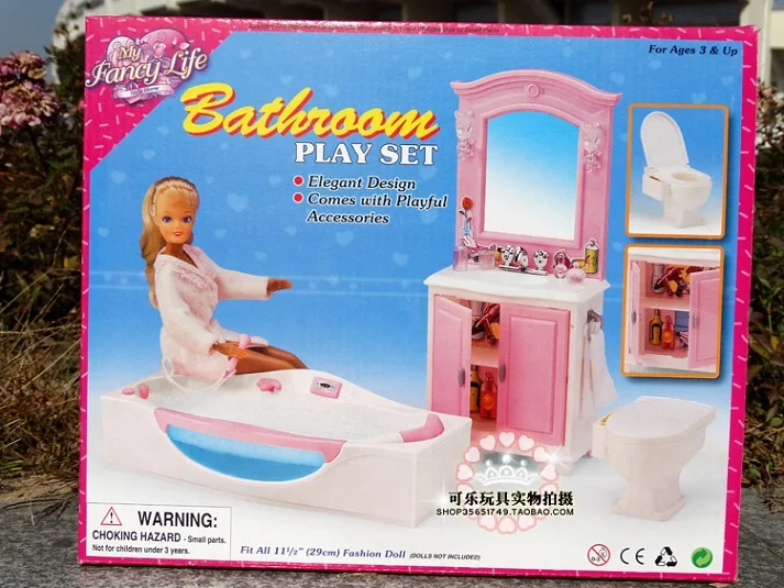 not include the doll Мебель для дома куклы Барби Новое поступление мебель для ванной комнаты licca blyth игровой набор 1/6 аксессуары для кукол - Цвет: not include the doll