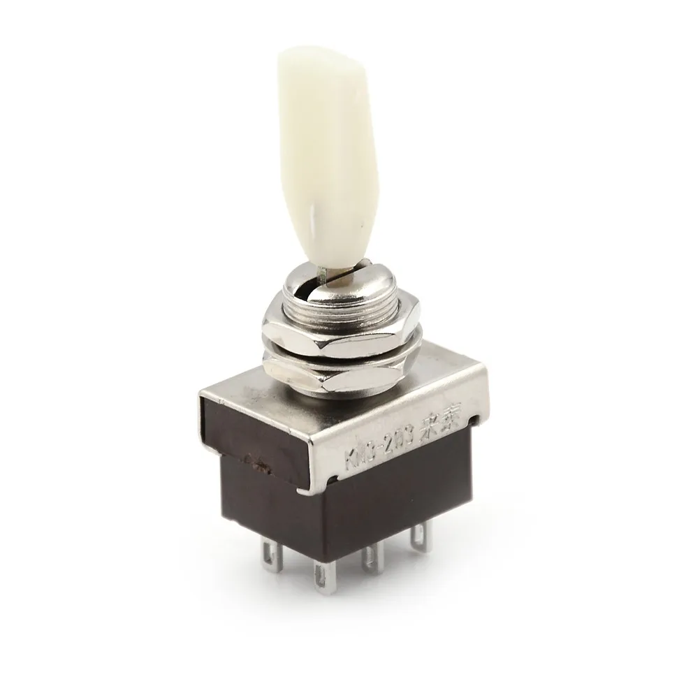 AC 250V 3A 3 Position ON/OFF/ON DPDT Flat Handle Toggle Switch KN3-203B KN3 203B | Обустройство дома