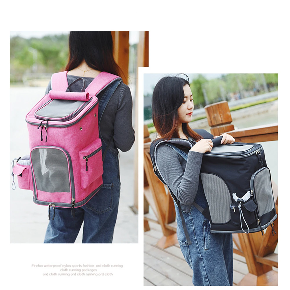 Воздухопроницаемая Сумка переноска для собак и кошек рюкзак на плечо щенков