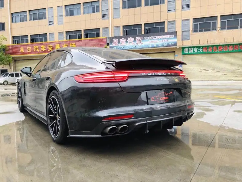 УГЛЕРОДНЫЙ диффузор для Porsche Panamera 971(2017 +) стиль Man задний из углеродного волокна