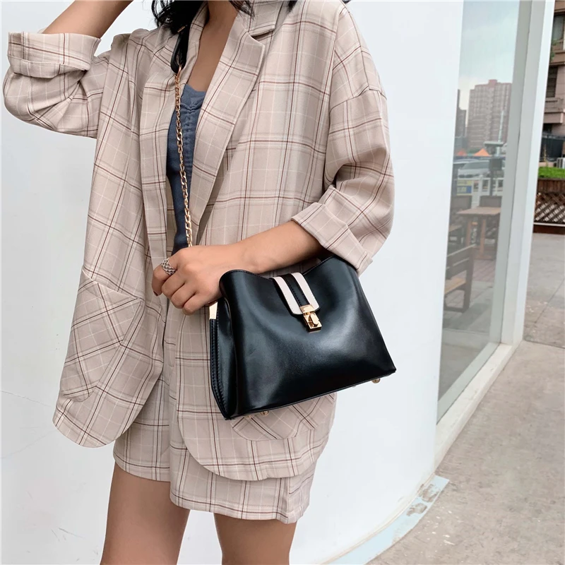 2019 Vintage Women's Handbags Famous Fashion Brand Candy Shoulder Bags Ladies Totes Simple Trapeze Women Messenger Bag | Багаж и сумки