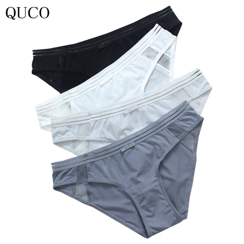 QUCO brand Cotton Panties Sexy Women Underwear Briefs Seamless Padded pink Lingerie Underpants Ladies Bikini underwear women W22 |