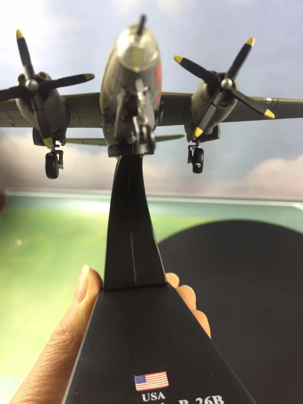 Сплав моделирование B-26B Мародер Бомбер, Коллекционная модель сплава игрушки самолет, Diecasts Самолеты игрушки