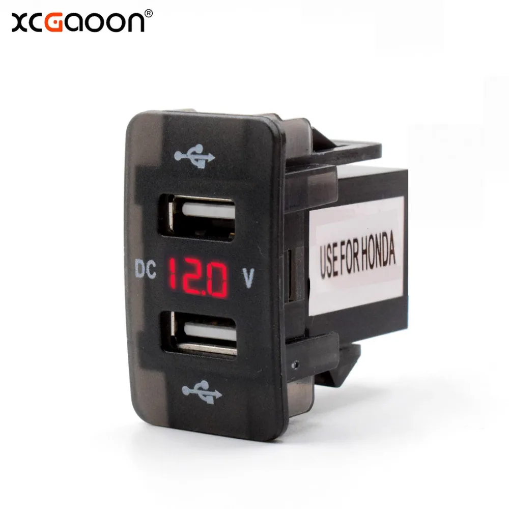 Автомобильное зарядное устройство XCGaoon 5 В 4 2 А два usb-порта светодиодный