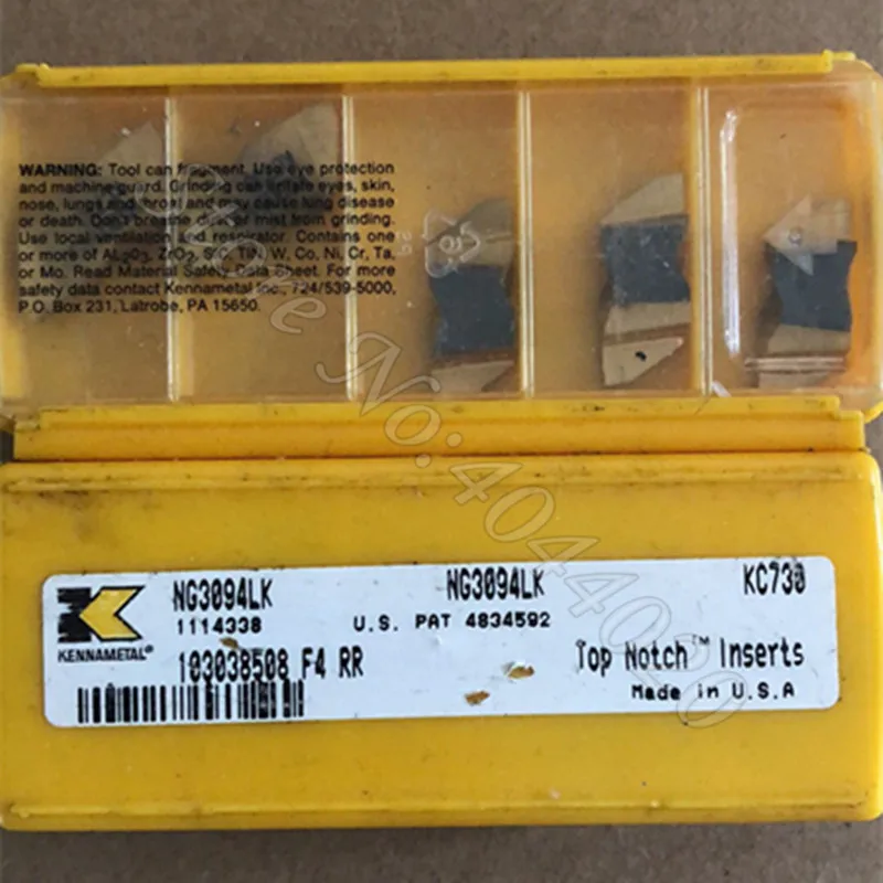 KENNAMETAL NG3094LK KC730 карбидные вставки 5 шт
