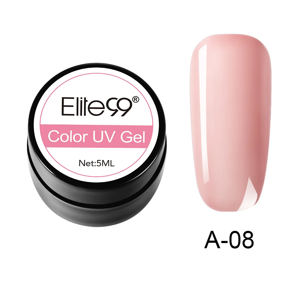 A-08 Elite99 Гель-лак гель uv Vernis светодиодный Гель-лак для ногтей художественный Гель-лак для ногтей чистый цвет Гель-лак 5 мл Гель-лак es Soak Off Nail Art - Цвет: A-08