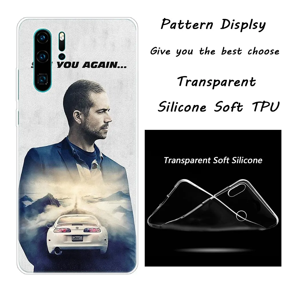 006 Мягкий силиконовый чехол для телефона Paul Walker Fast& Furious, для huawei P30 P20 Pro P10 P9 P8 Lite P Smart Z Plus NOVA 3 3i - Цвет: 006