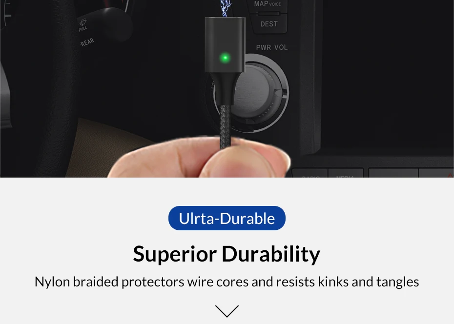 TOPK F-Line2 type C Магнитный кабель Usb C нейлоновый кабель для передачи данных и зарядного устройства для samsung Galaxy S9 Note 9 one Plus 6 Xiaomi Mi a2