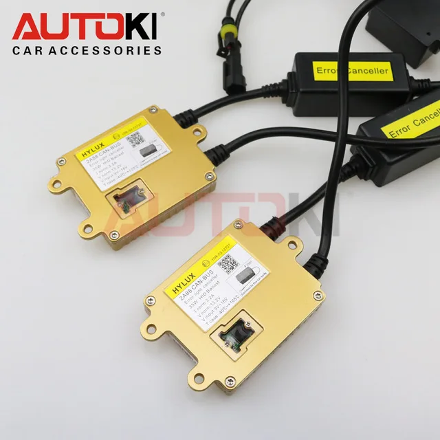 3 года гарантии 35 Вт 12 в тонкий Hyluxtek HID биксеноновый балласт Can-bus золотой цвет 2A88
