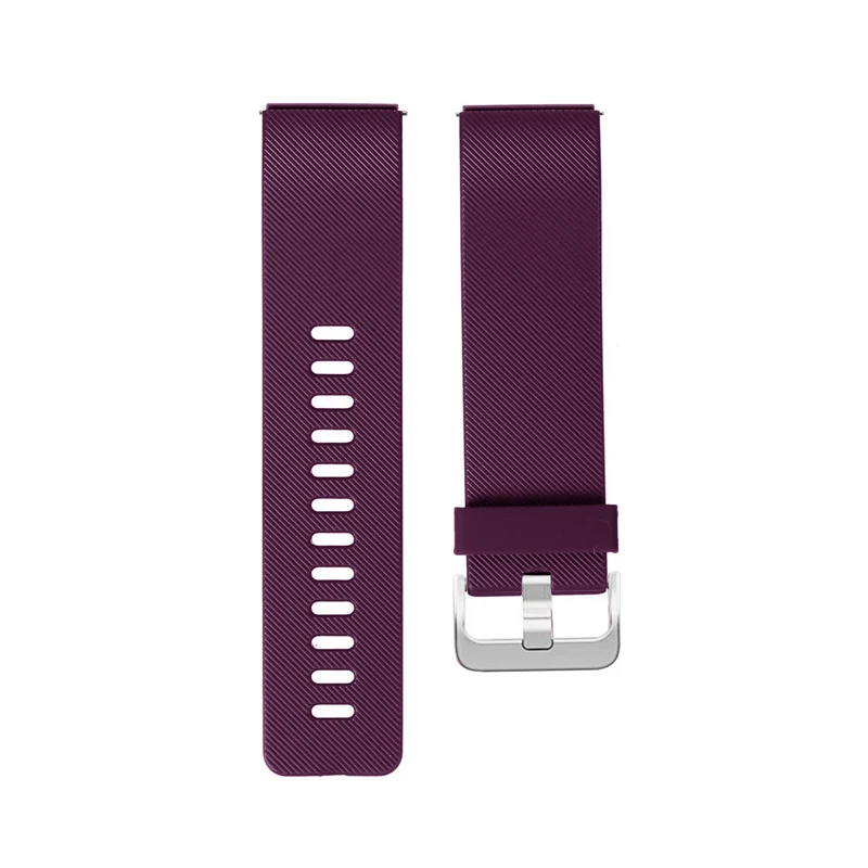 Силиконовый ремешок для fitbit blaze band replacment браслет на запястье ремень Correa smartwatch резиновый ремешок+ металлическая пряжка - Цвет ремешка: purple