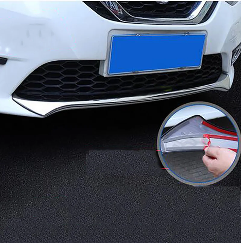 Автомобильный Стайлинг подходит для Sentra Sylphy 2016 2019 передний бампер из нержавеющей