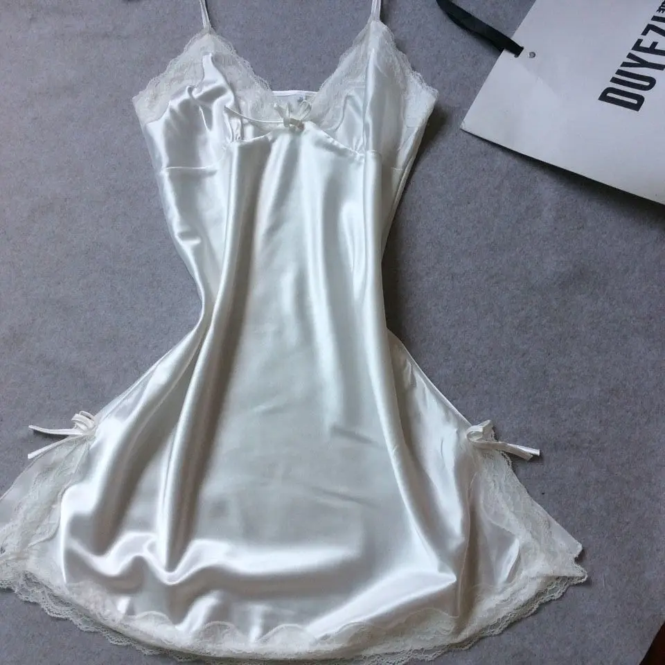 2018 кружева Для женщин пижамы дамы сексуальное женское белье Sleepdress Ночная сорочка